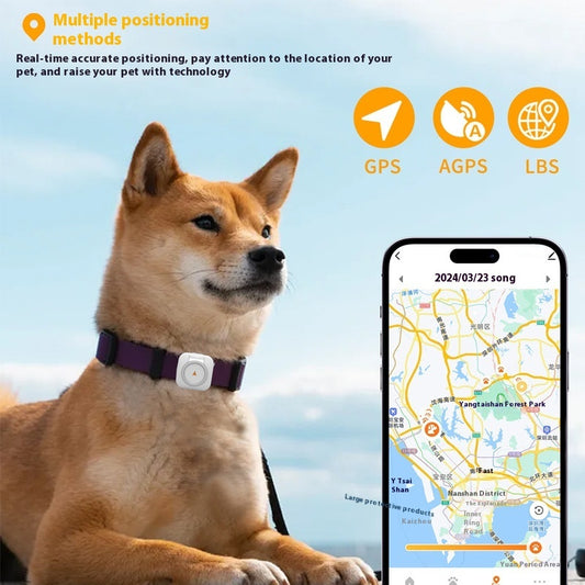 PawTrack Pro™ GPS Pet Tracker – Global Location & Health Monitoring Clip
