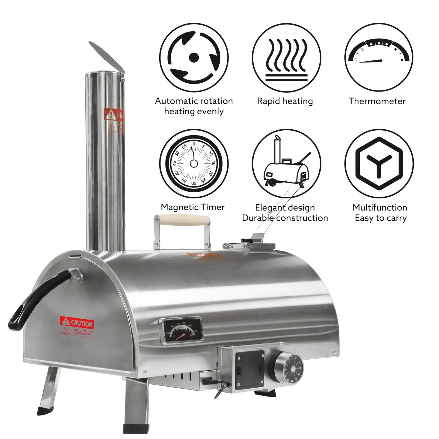 FiredStone™ Portable Wood-Fired Pizza Oven – Authentic Italian Pizza Anywhere