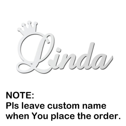 Custom Name Necklace – Full Diamond Letter Pendant in Titanium Steel