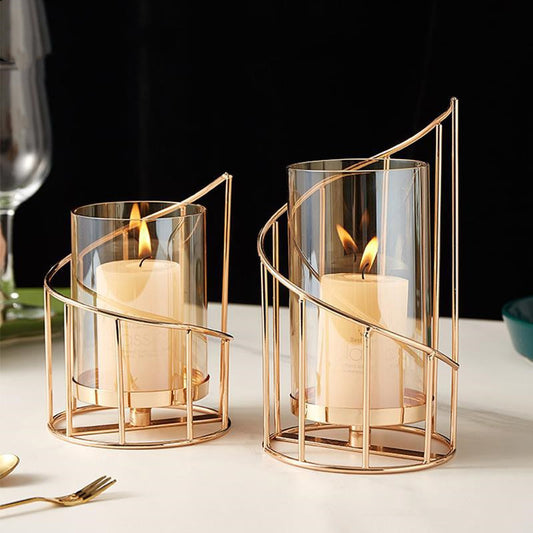 Nordic Romantic Candle Holder – Modern Scandinavian Decor for Cozy Home Ambience
