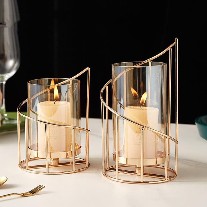 Nordic Romantic Candle Holder – Modern Scandinavian Decor for Cozy Home Ambience