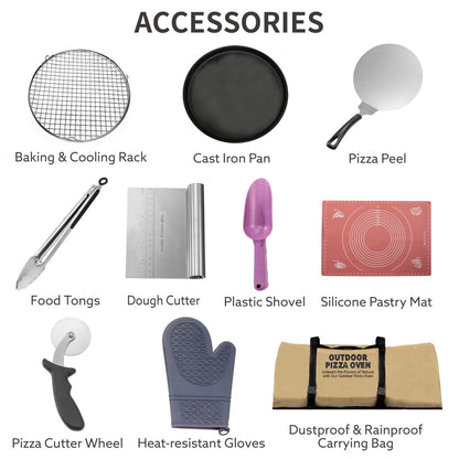 FiredStone™ Portable Wood-Fired Pizza Oven – Authentic Italian Pizza Anywhere