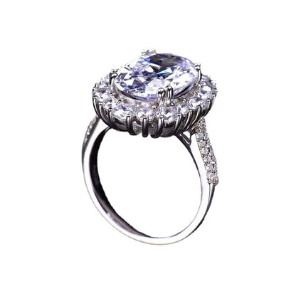 DEVI™ Oval Egg-Shaped Moissanite Ring Frame – Big Diamond Look, Timeless Sparkle