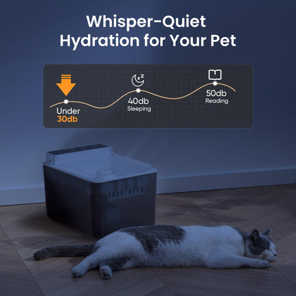 Wired Automatic Pet Water Fountain for Dogs – Auto Sensing Dog Water Dispenser