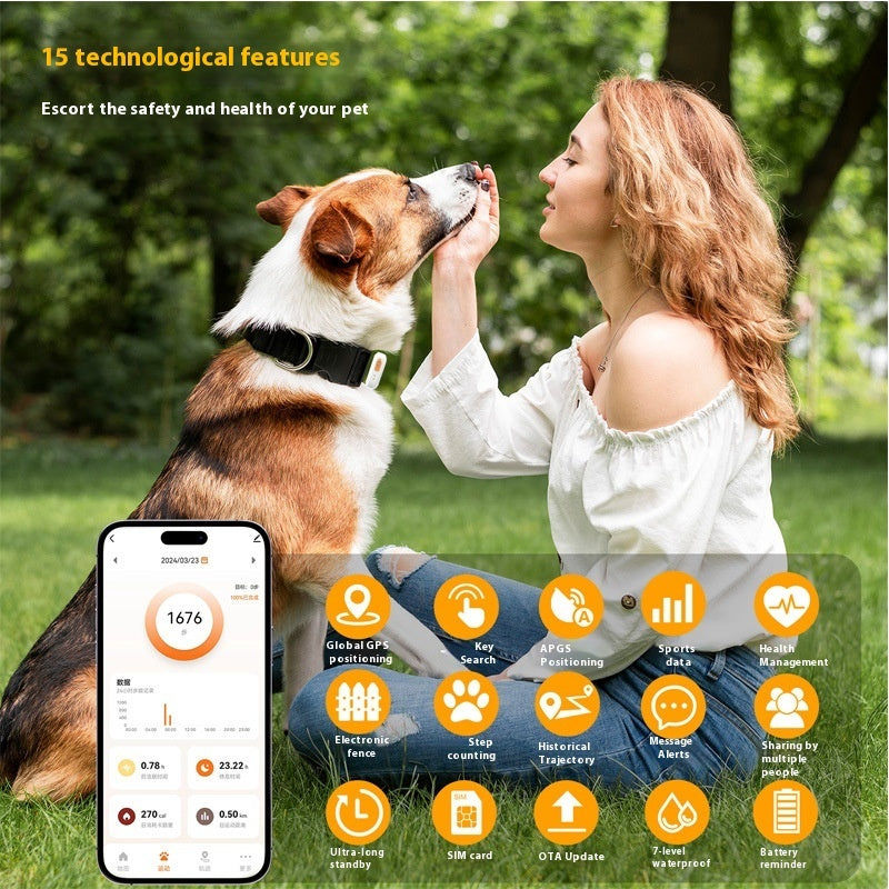 PawTrack Pro™ GPS Pet Tracker – Global Location & Health Monitoring Clip