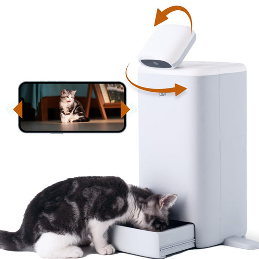 Smart WiFi Automatic Feeding for Dogs & Cats with HD Camera & Mobile App Control