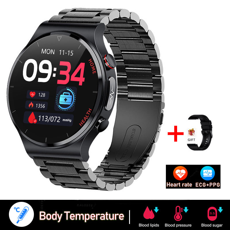 LuxTrack™  Luxury Smartwatch with AMOLED Display & Health Monitoring